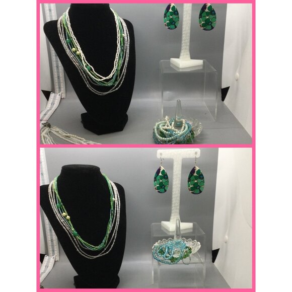 Earrings w/Necklaces/Bracelets, 15pc - Picture 7 of 12